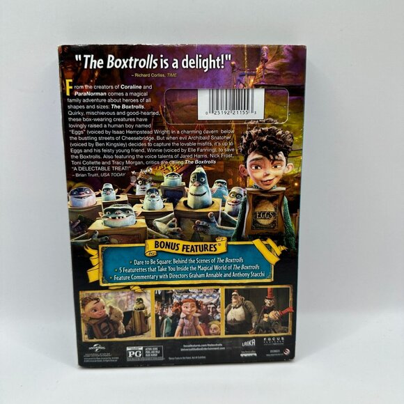 The Boxtrolls DVD Movie Rated PG Animated Adventure Universal Home Entertainment - Picture 2 of 5
